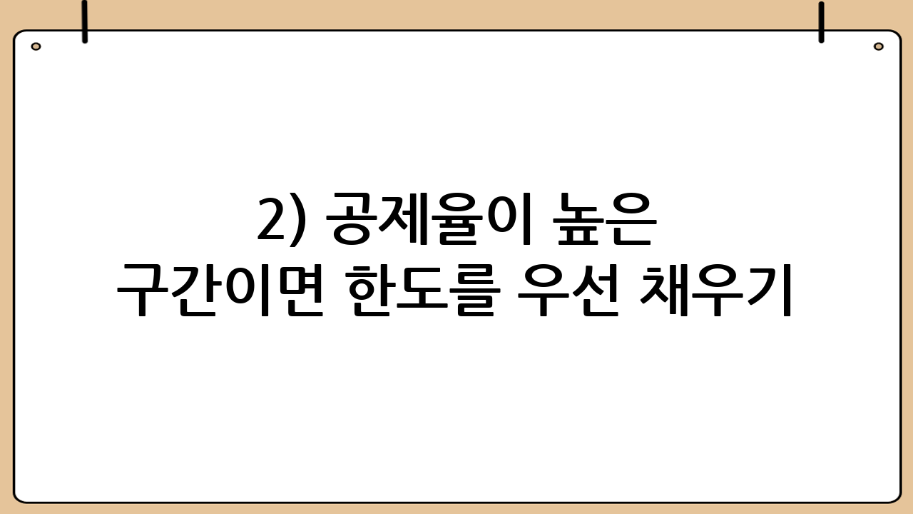 2) 공제율이 높은 구간이면 한도를 우선 채우기