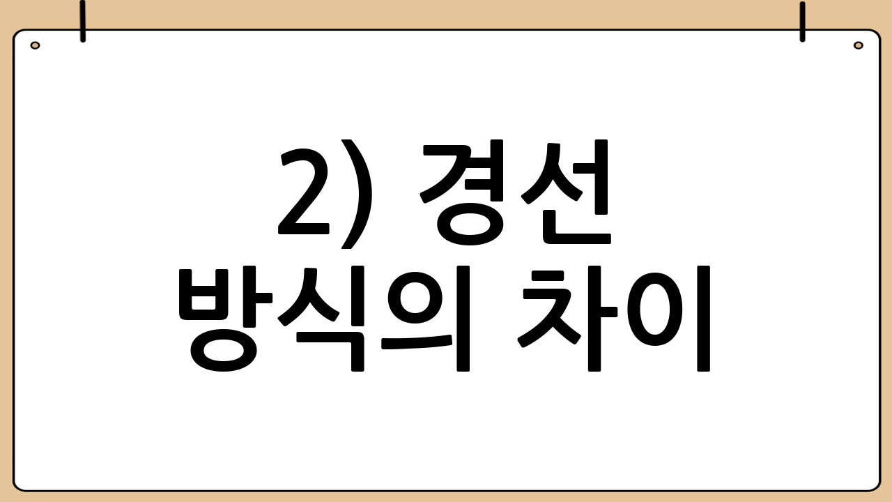 2) 경선 방식의 차이: 당원 중심 vs 국민 참여 확대